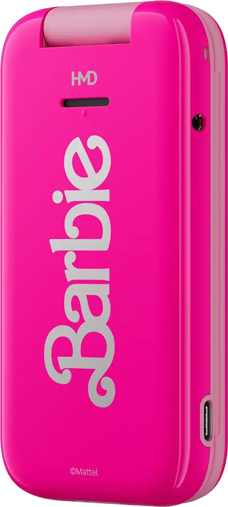 هاتف اتش ام دي باربي ثنائي الشريحة، ذاكرة داخلية 128 ميجابايت، رامات 64 ميجابايت، يدعم شبكة الجيل الرابع LTE، لون بينك