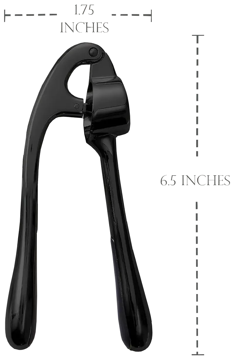 هراسة ثوم معدن يدوية،أسود