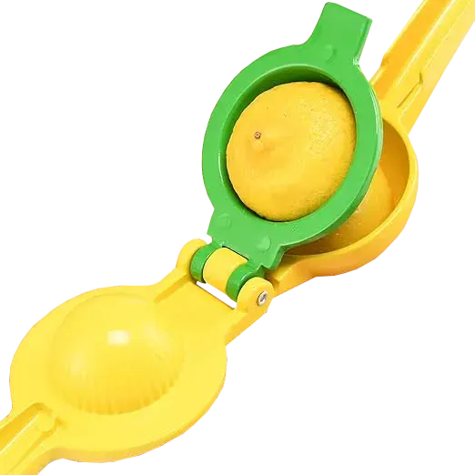 Double Metal Lemon Juicer, Yellow x Green