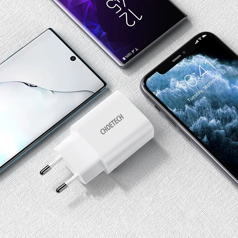 شاحن تشويتيك PD شحن سريع ، 20 وات ، منفذ USB Type-C ، أبيض، Q5004-EU-WH