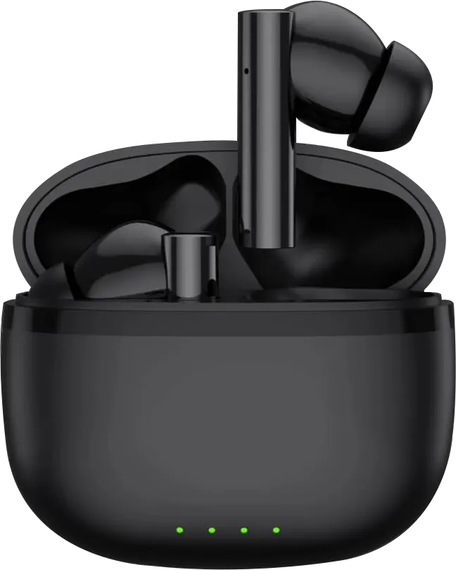 سماعات أذن لاسلكية ناين TWS، بلوتوث V5.1، خاصية ENC، بطارية 500 مللي أمبير، أسود، MI6