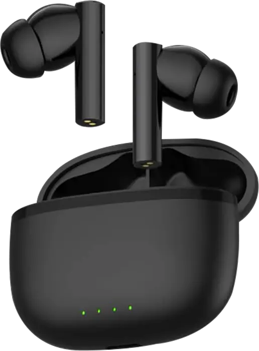 سماعات أذن لاسلكية ناين TWS، بلوتوث V5.1، خاصية ENC، بطارية 500 مللي أمبير، أسود، MI6