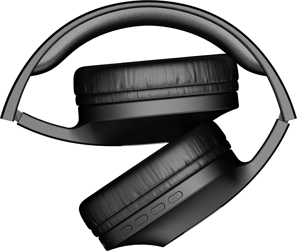 Riversong RHYTHM L9 Wireless Headphones, Bluetooth 5.3, 20 Hours Playtime, Environmental Noise Cancellation, Type-C Charging Port, Black, EA278