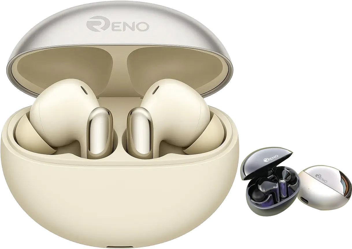 سماعات أذن لاسلكية رينو، بلوتوث V5.3، خاصية ENC، بطارية 350 مللي أمبير، ألوان متعددة، RB-120