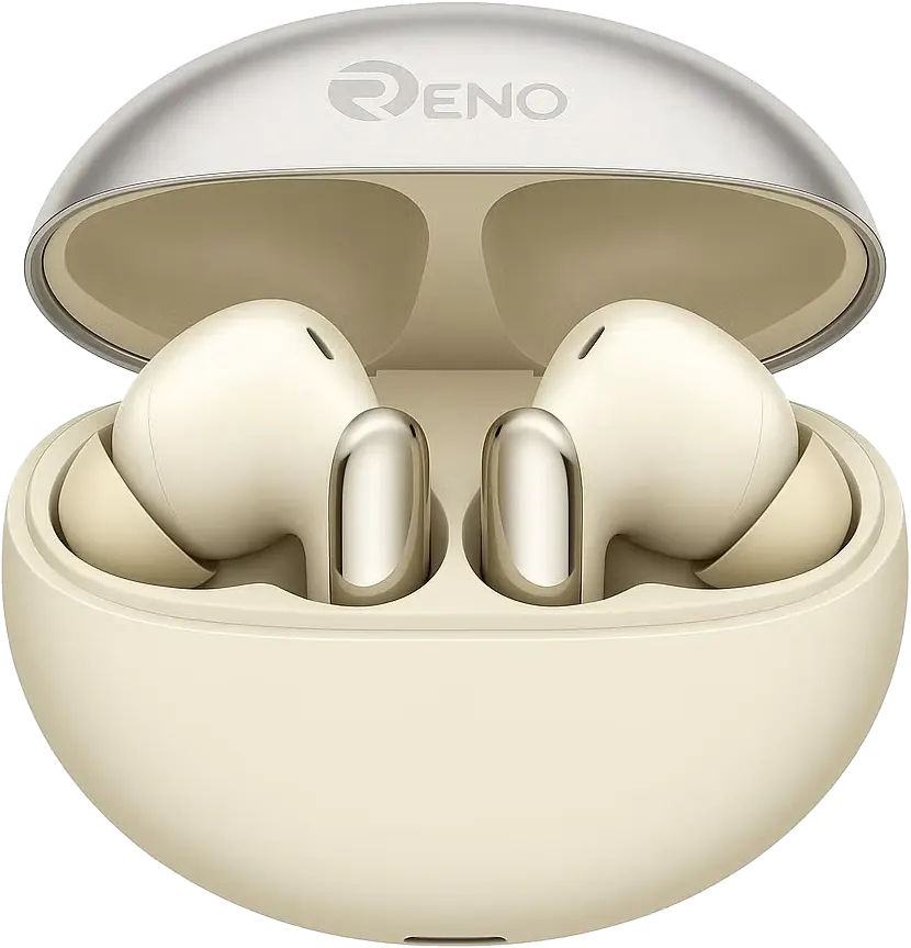 سماعات أذن لاسلكية رينو، بلوتوث V5.3، خاصية ENC، بطارية 350 مللي أمبير، ألوان متعددة، RB-120