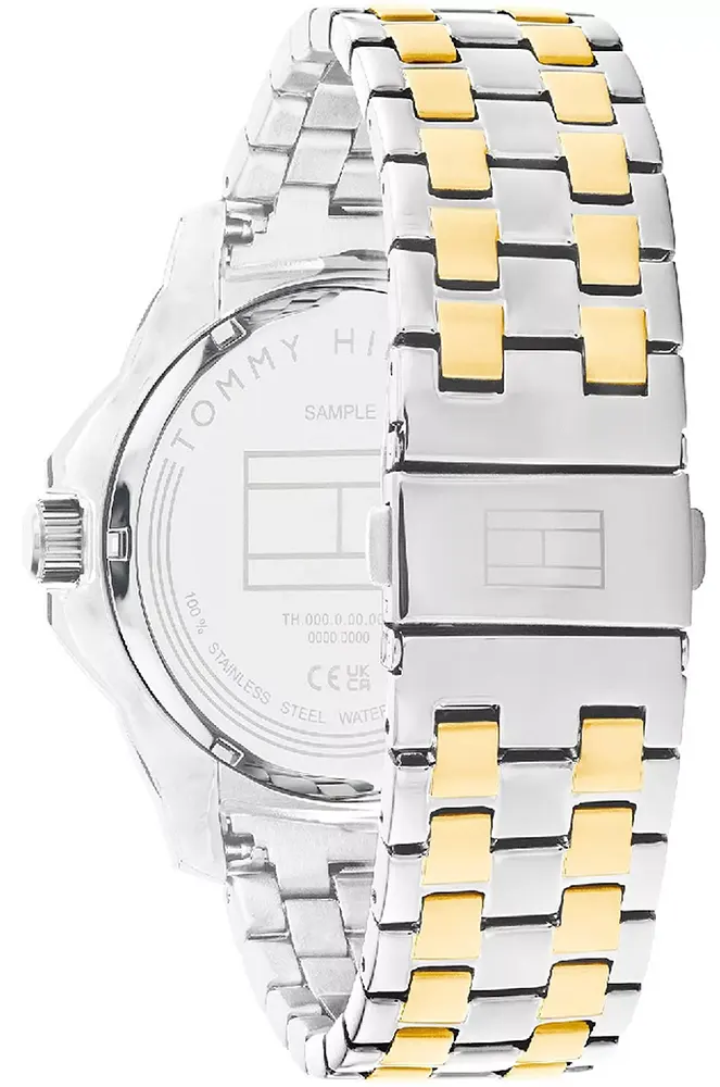 Tommy Hilfiger Men's Watch, Blue Dial, Round Hands, Silver Stainless Steel Band, 1710507