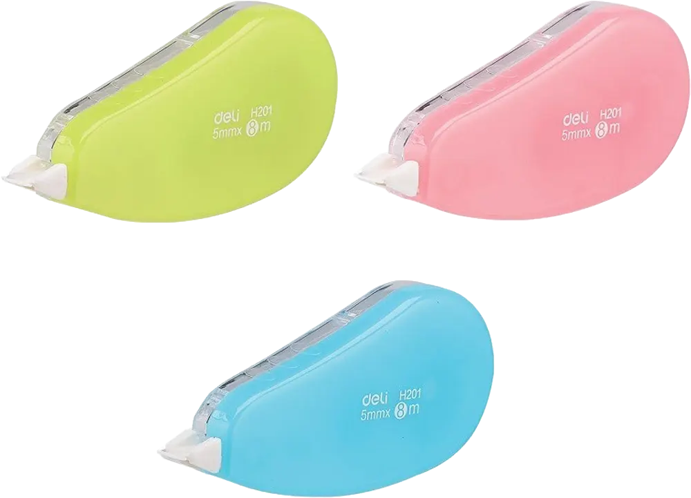 Deli Corrector Strip Pen, Assorted Colors, No. EH20101