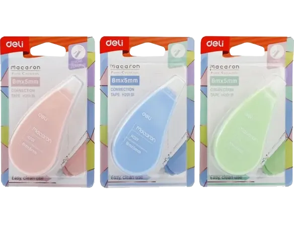 Deli Corrector Strip Pen, Assorted Colors, No. EH20101
