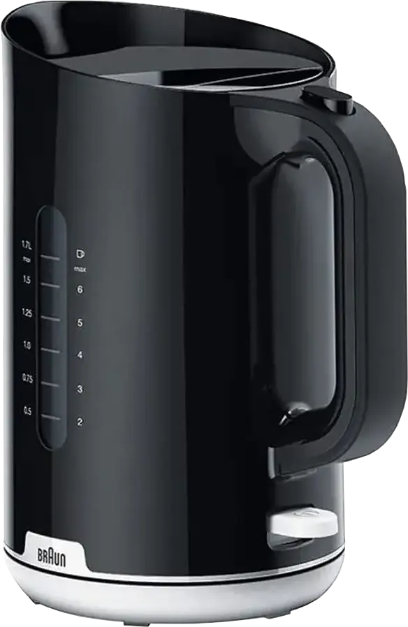 Braun Electric Kettle, 220W, 1.7L, 360° Swivel Base, Black, WK1100