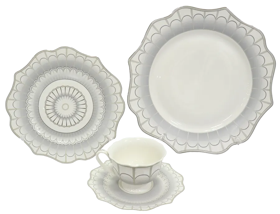 طقم صيني للسفره كينج ، 111 قطعة ، ابيض ، YY-08 + مروحة استاند تورنيدو، 16 بوصة، أسود ، TSF-16W