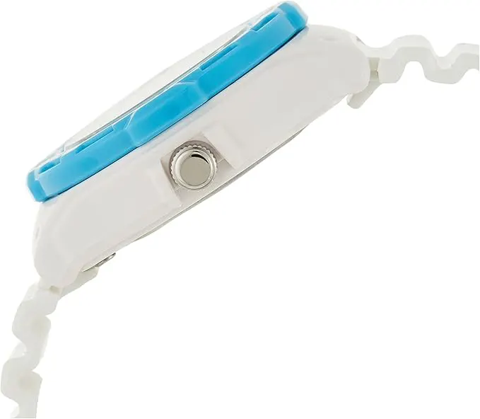 Casio Women's Watch, Round Hands, White Dial, White Resin Band, LRW-200H-2BVDF