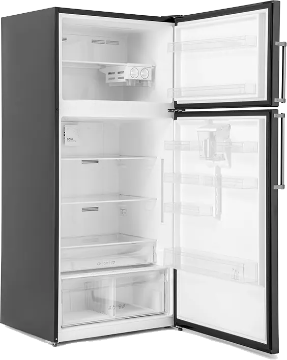 ثلاجة وايت بوينت نوفروست، 582 لتر، انفرتر، شاشة ديجيتال، ديسبنسر مياه، رمادي غامق، WPR600DWDVB