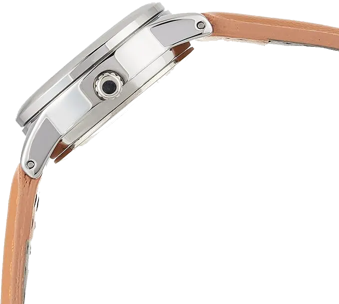 Casio Women's Watch, Silver Dial, Analogs, Brown Leather Strap, LTP-V002L-7B3UDF