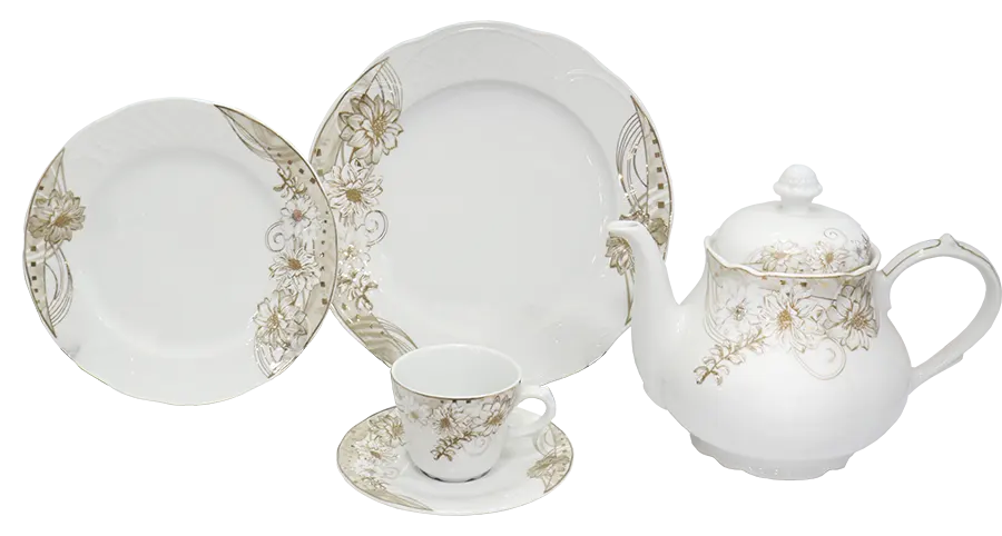 طقم صيني سفره ريسمندور ، 112قطعة ، ورود جوليا