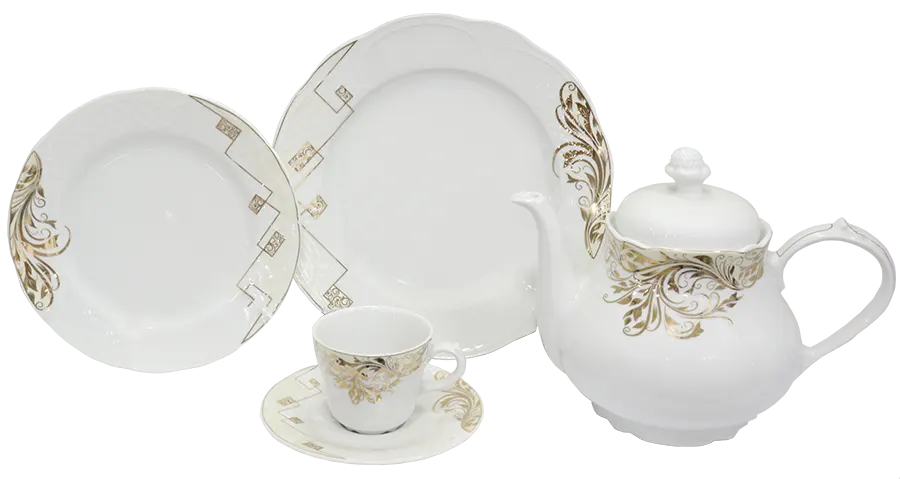 طقم صيني سفره ريسمندور ، 112قطعة ،  ورود جوميترك