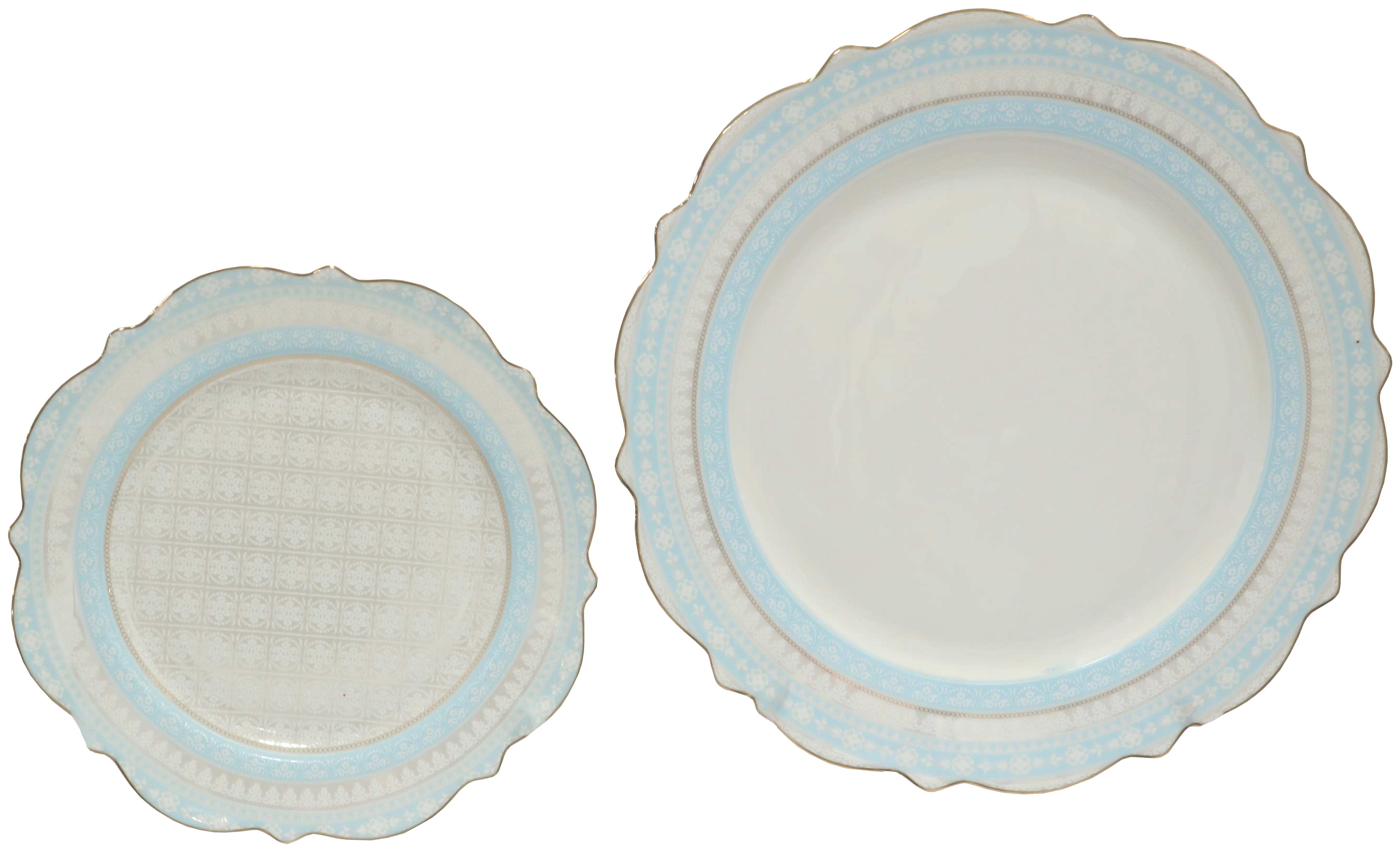 طقم صيني فيكتوريا ، ابيض في بيبي بلو اطار جولد ، 111 قطعة ،  210010 + مضرب بيض براون، 450 وات، 5 سرعات، أبيض ، HM3000