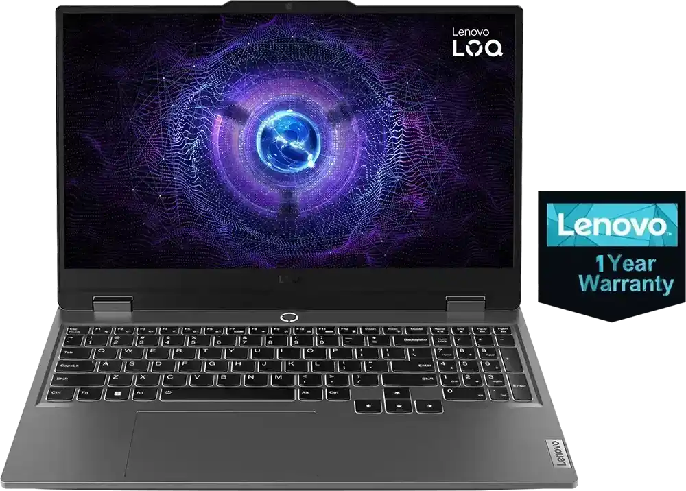 Lenovo Laptop LOQ 15IRX9, Intel® Core™ I7-13650HX , 24GB RAM, 512GB SSD Hard Disk, NVIDIA GeForce RTX4050 6GB GDDR6 Graphics Card, 15.6 Inch FHD IPS Display, Luna Grey