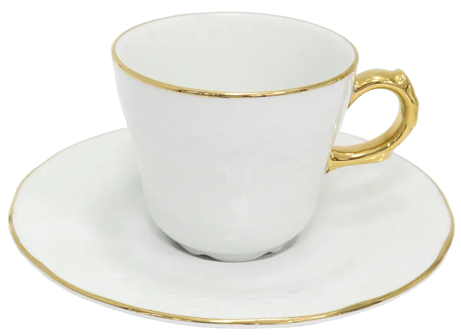 طقم صيني سفره ريسمندور ،  112قطعة ، ابيض مدهب