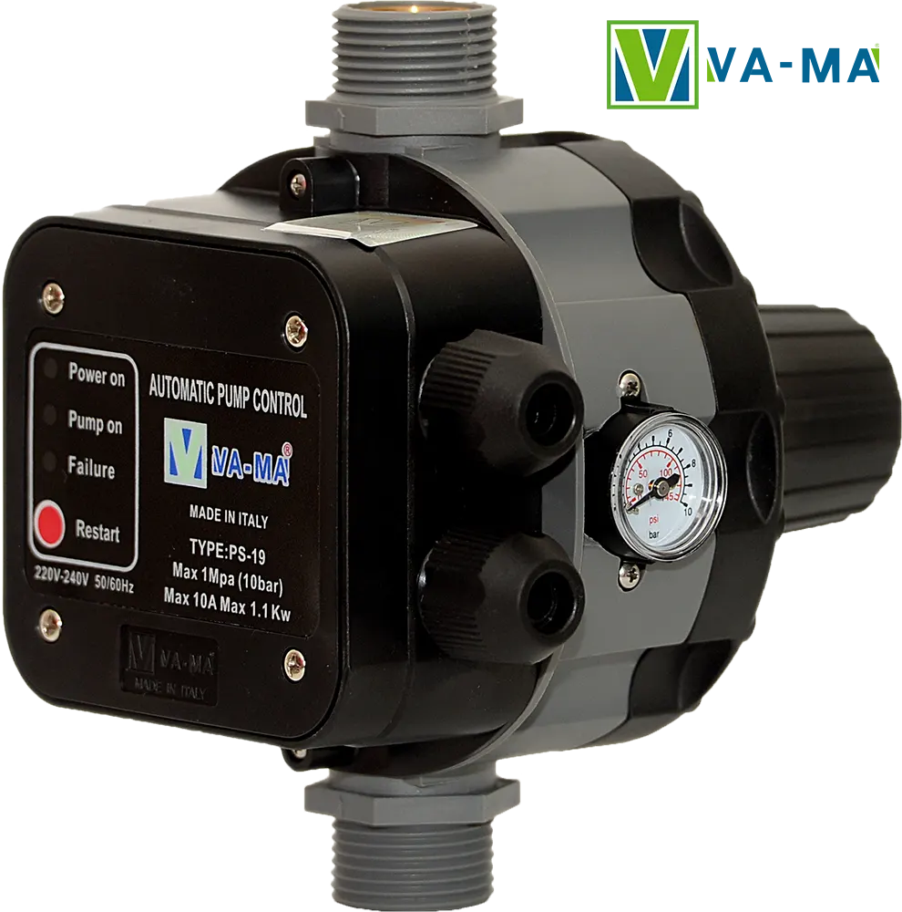 Vama Italian Automatic water motor Flomac , 10 bar, IP65 protection level, model PS-19
