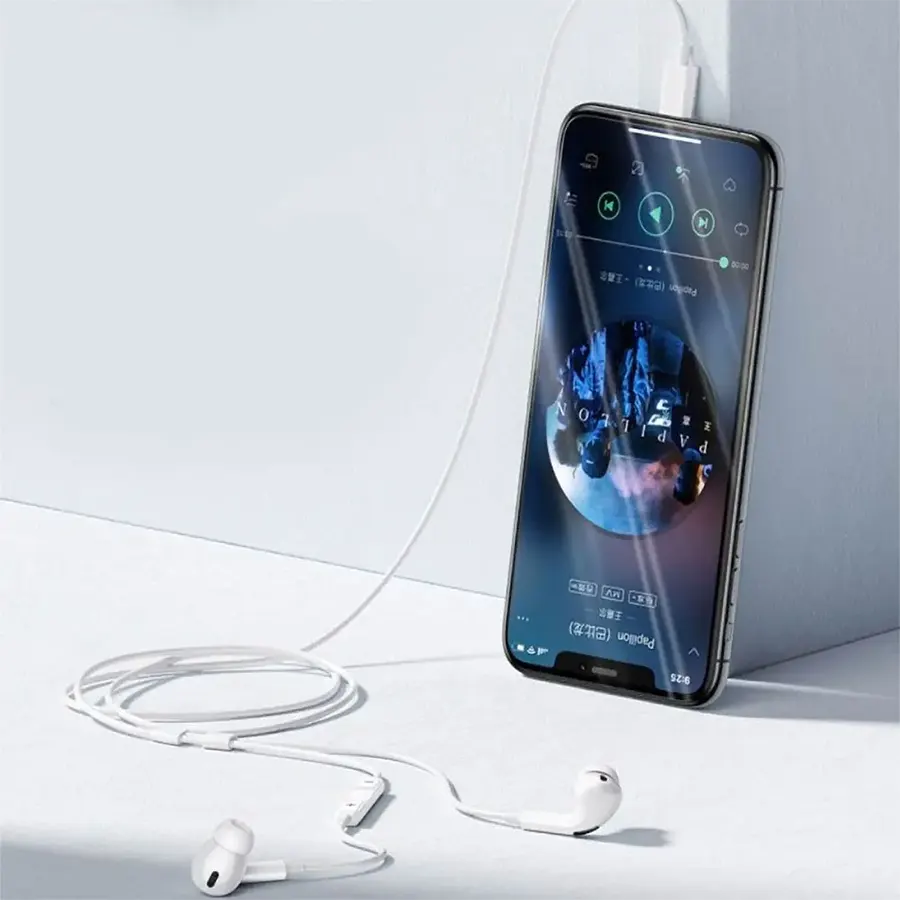 سماعات أذن سلكية  يوسامز ، لايتنينج ، 1.2 متر ، ابيض ، US-SJ453