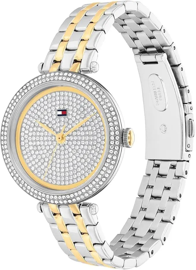 Tommy Hilfiger Women's Watch, Silver Dial, Round Hands, Silver Stainless Steel Band, 1782760