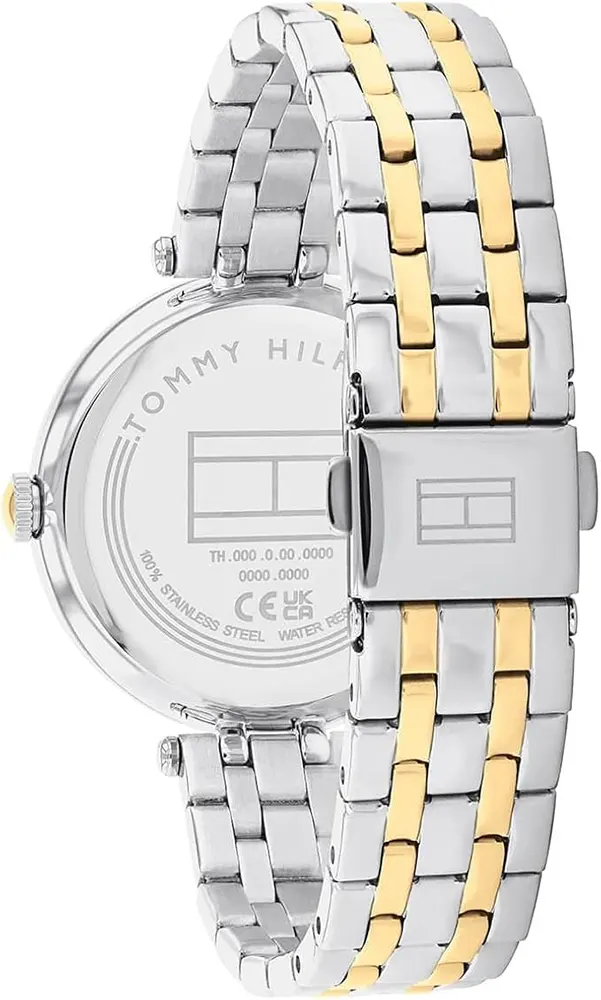 Tommy Hilfiger Women's Watch, Silver Dial, Round Hands, Silver Stainless Steel Band, 1782760