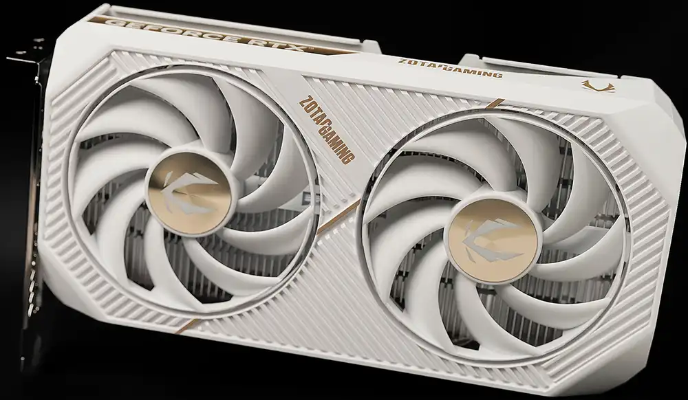 كارت شاشة زوتاك للألعاب جيفورس RTX 5060 توين إيدج أو سي إصدار أبيض، ذاكرة 8 جيجابايت GDDR7،  ZT-B50600Q-10M