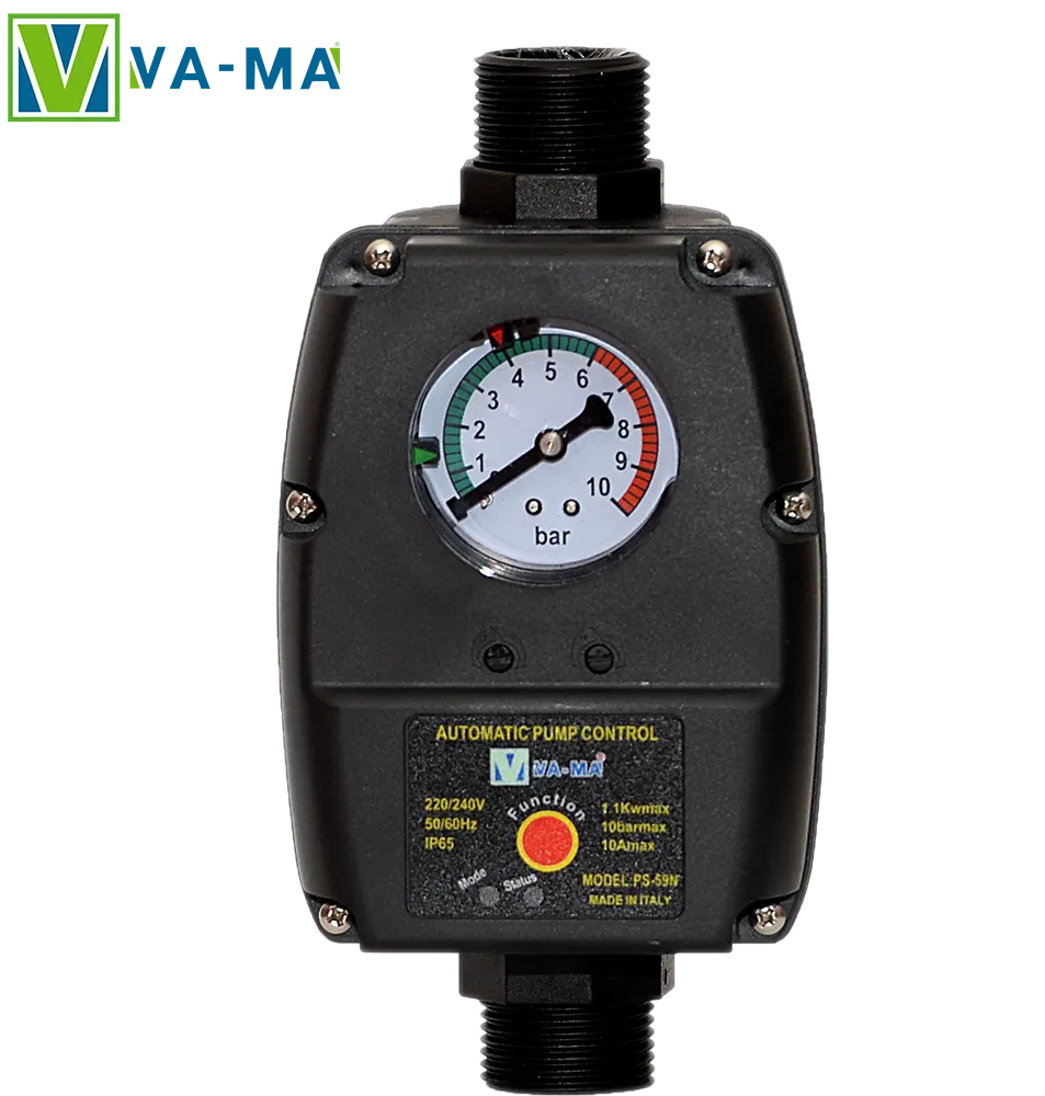 Vama Italian Automatic water Pump Flomac, 10 bar, IP 65 protection, can be installed horizontally and vertically, manual and automatic operation system, PS-59N