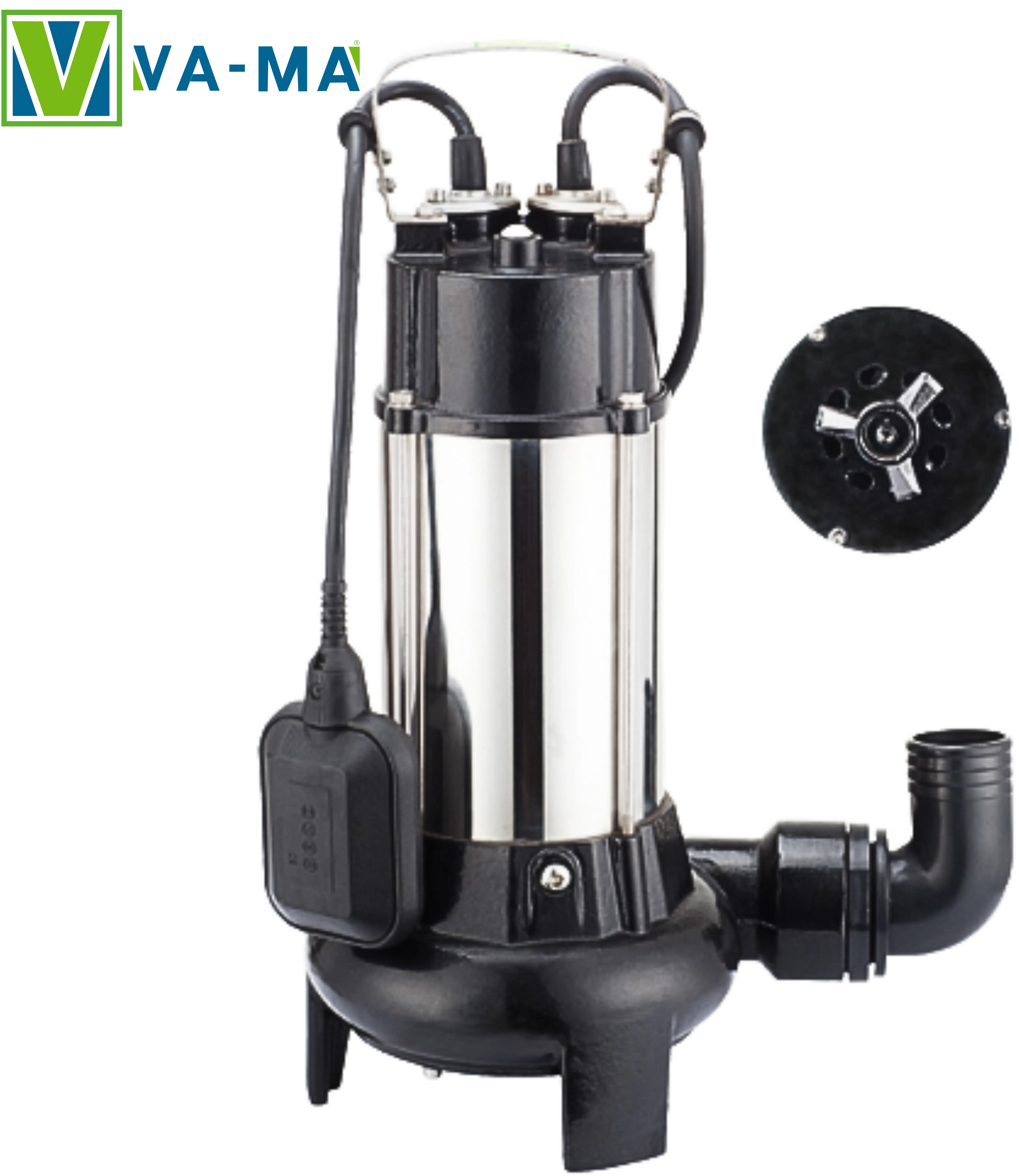 Italian submersible pump Vama, 1.5 HP, maximum lift 10 meters, V1100DF