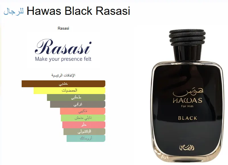 عطر هوس بلاك من رصاصي للرجال او دي برفان ، 100 مل