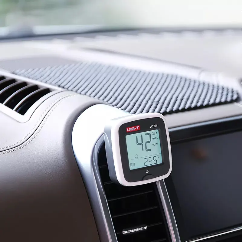 Uni-T Air Quality Monitor, Rechargeable, 520mAh Battery, Digital Display, A25M