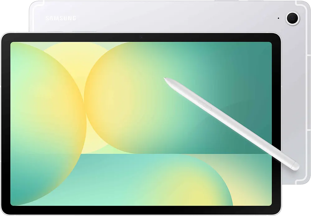 تابلت سامسونج جلاكسي S10 FE ، شاشة 10.9 بوصة، ذاكرة داخلية 256 جيجابايت، رامات 12 جيجابايت، شبكة الجيل الخامس، فضي