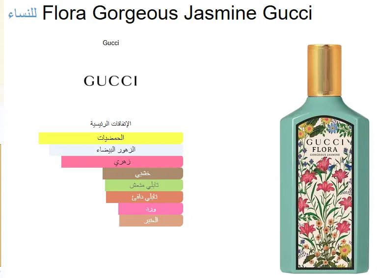Flora Jasmine By Gucci For Women Edp , 150 Ml