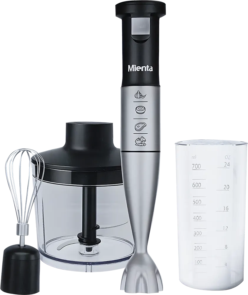 Mienta Hand Blender 1000 Watt, 700 ml Bowl, Chopper, Black, Model HB111735A