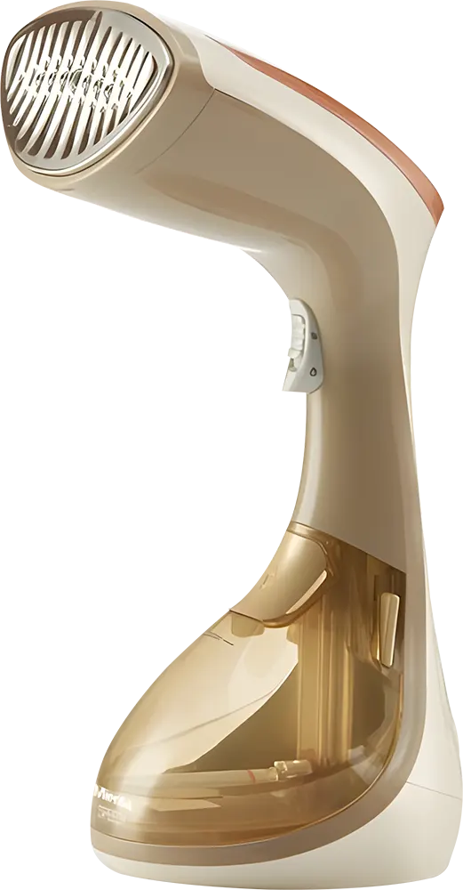 Portable Mienta Vertical Steam Iron, 1650W, 270ml Tank, Gold, Model GS42809A