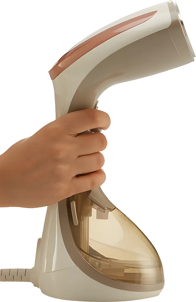 Portable Mienta Vertical Steam Iron, 1650W, 270ml Tank, Gold, Model GS42809A