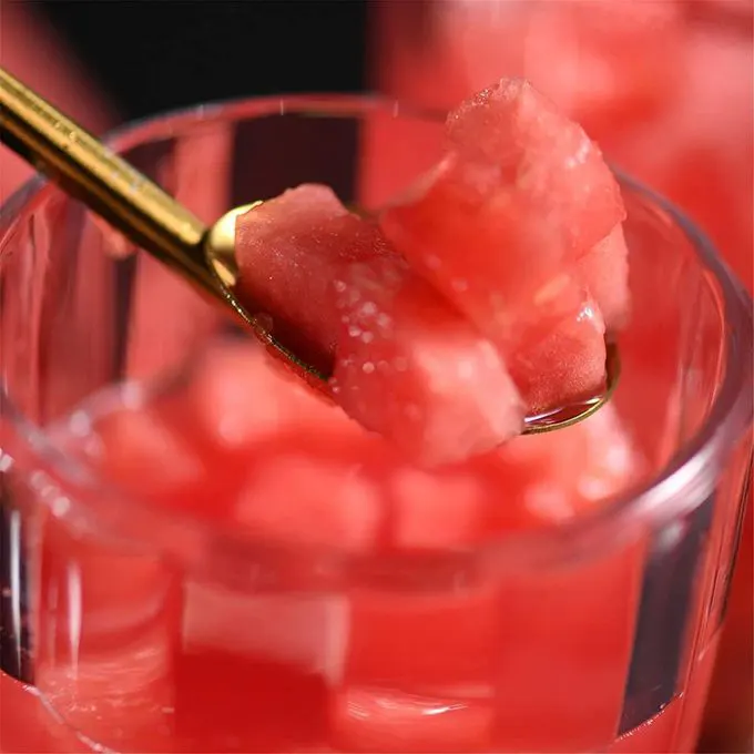 Shalimo Spoon Set, 7 Pieces With Brush, Gold, 102-1