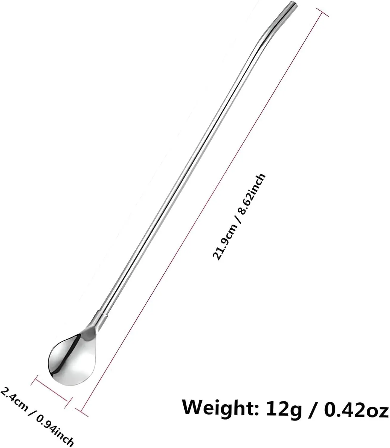 طقم معالق شاليمو ، 7 قطع بفرشاة ، سيلفر ، 102-3