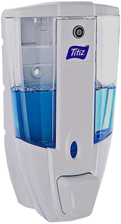 Titiz Liquid Bathroom Soap Dispenser, White, 450 Ml