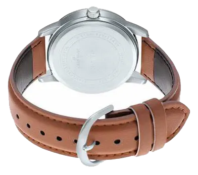 Casio Men's Watch, Blue Dial, Analogs, Brown Leather Strap, MTP-V005L-2B5UDF