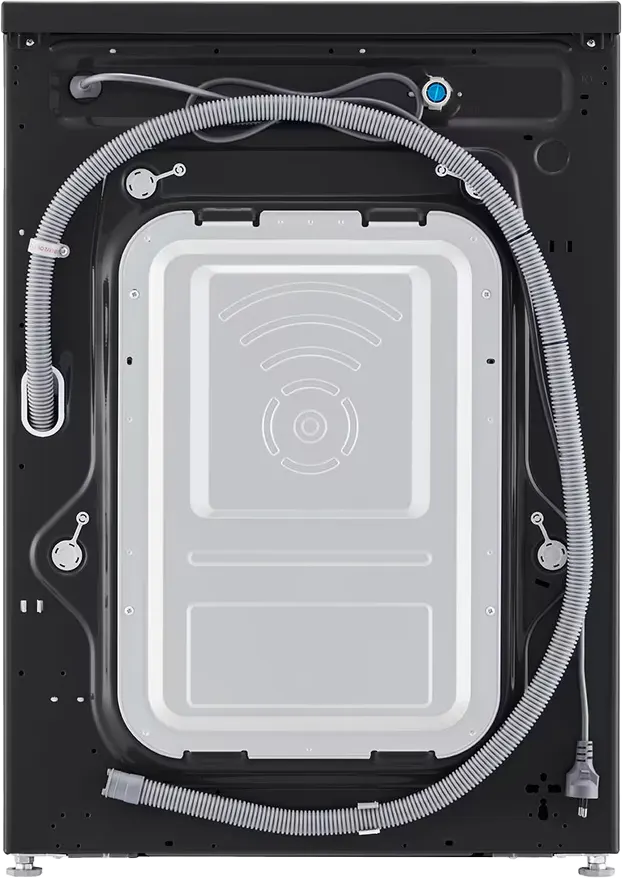 غسالة ملابس فول اوتوماتيك إل جي، 7 كيلو، 1400 لفة، موتور انفرتر دفع مباشر، شاشة ديجيتال، واي فاي، بخار، أسود، F4Y2QYG6X