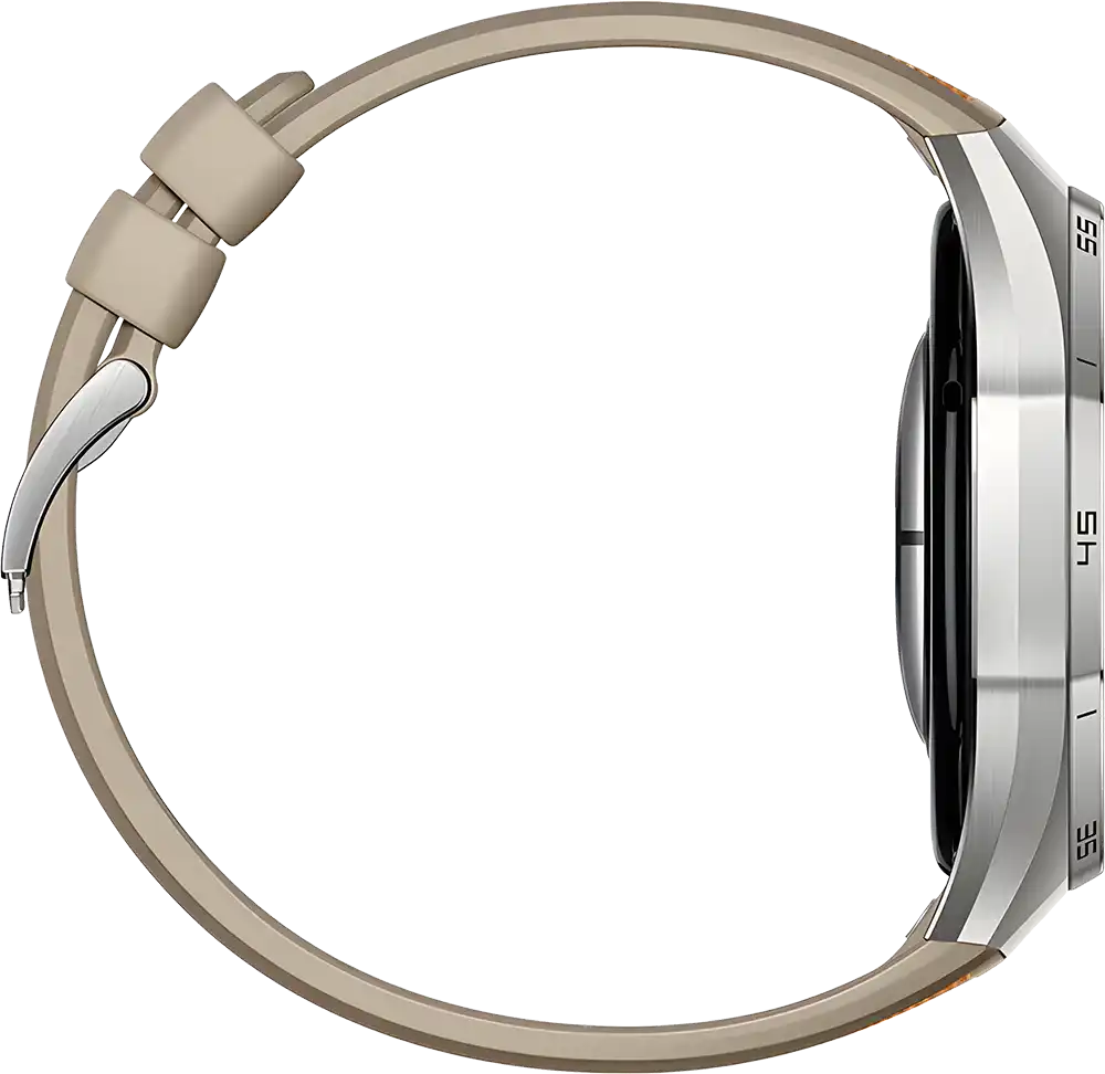 ساعة سمارت هواوي GT6 Pro حجم (46 مم)، شاشة AMOLED مقاس 1.47 بوصة، حزام منسوج مركب، مقاومة للماء ، بني