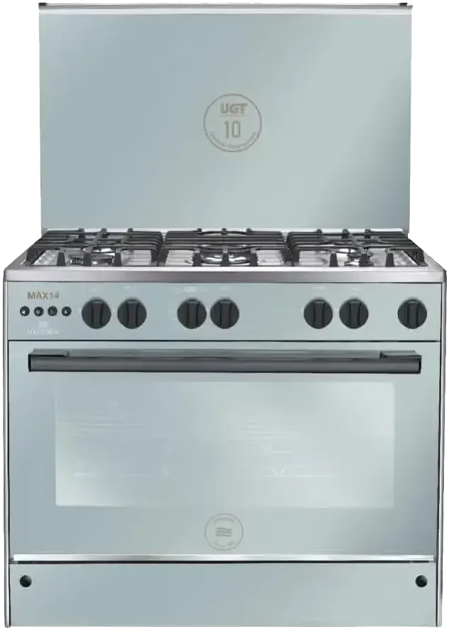 بوتاجاز يونيون اير ماكس 14 ، مقاس 90 سم ، 5 شعلة ، حوامل زهر ، اشعال ذاتى ، استانلس ستيل ، سيلفر ، C69SS-GC-447-IFDSO-M14-AL