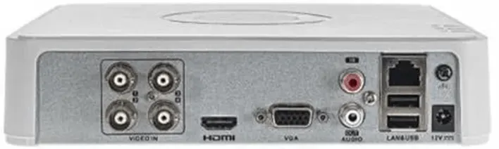 Hikvision Network Video Recorder, 2 Channel IP and 2 Channel Analog, 3K Resolution, White, IDS-7104HQHI-M1-S