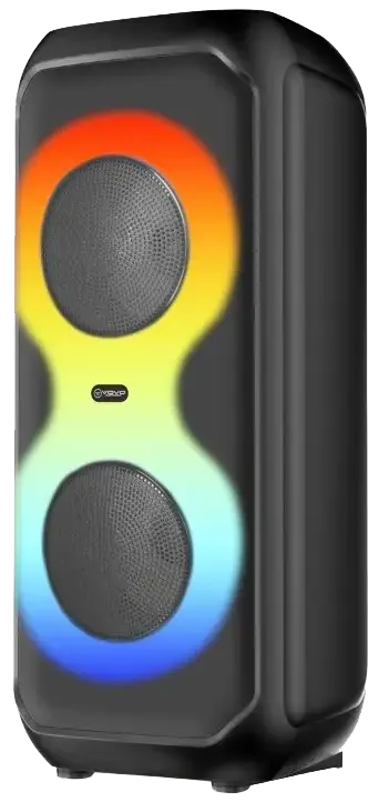 VOVO Wireless Speaker, 4 Inch, 10 Watts, RGB Lighting, Black, V-4032