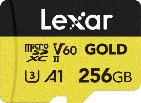 Lexar Professional Gold UHS-II SDXC Memory Card, 256GB, Read Speed ​​up to 280MB-s, MSGOLD256GB-BNNNG