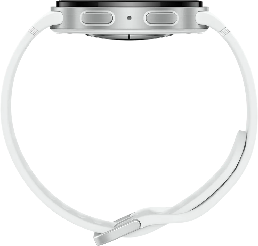 ساعة سمارت سامسونج جالاكسي 8 ، شاشة Super AMOLED مقاس 44 مم ، بلوتوث - واي فاي ، مقاومة للماء ، فضي