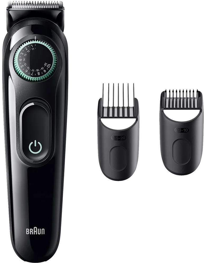 Braun Series 3 Beard and Hair Trimmer, Up to 50 Minutes Cordless Operation, 100% Full Control, Black, BT3411