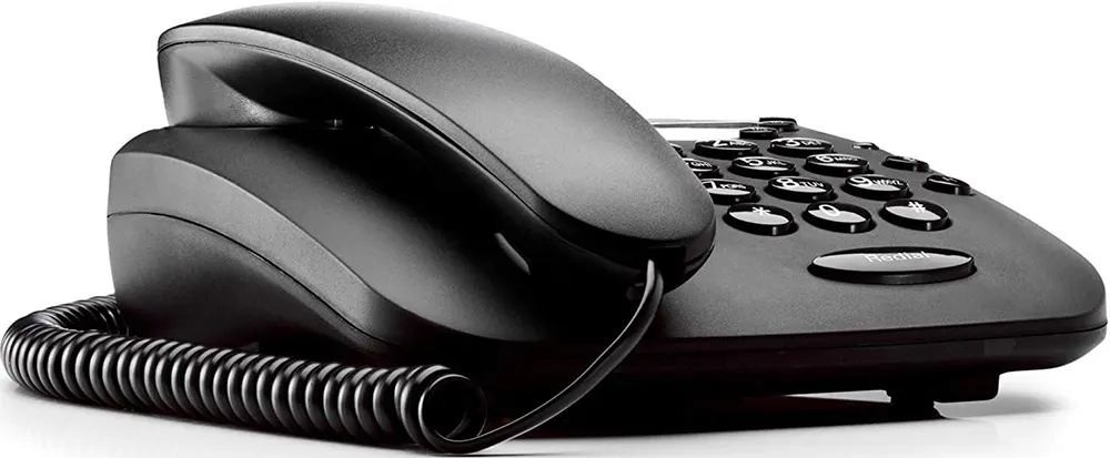 تليفون أرضي سلكي موتورولا، بدون شاشة، أسود، CT1