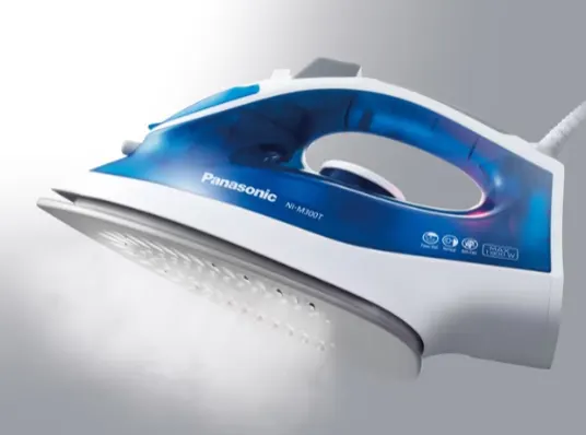 Panasonic Steam Iron, 1800 Watts, 210 ml Tank, Titanium Base, NI-M300TATD (Baghdad BTC Warranty)